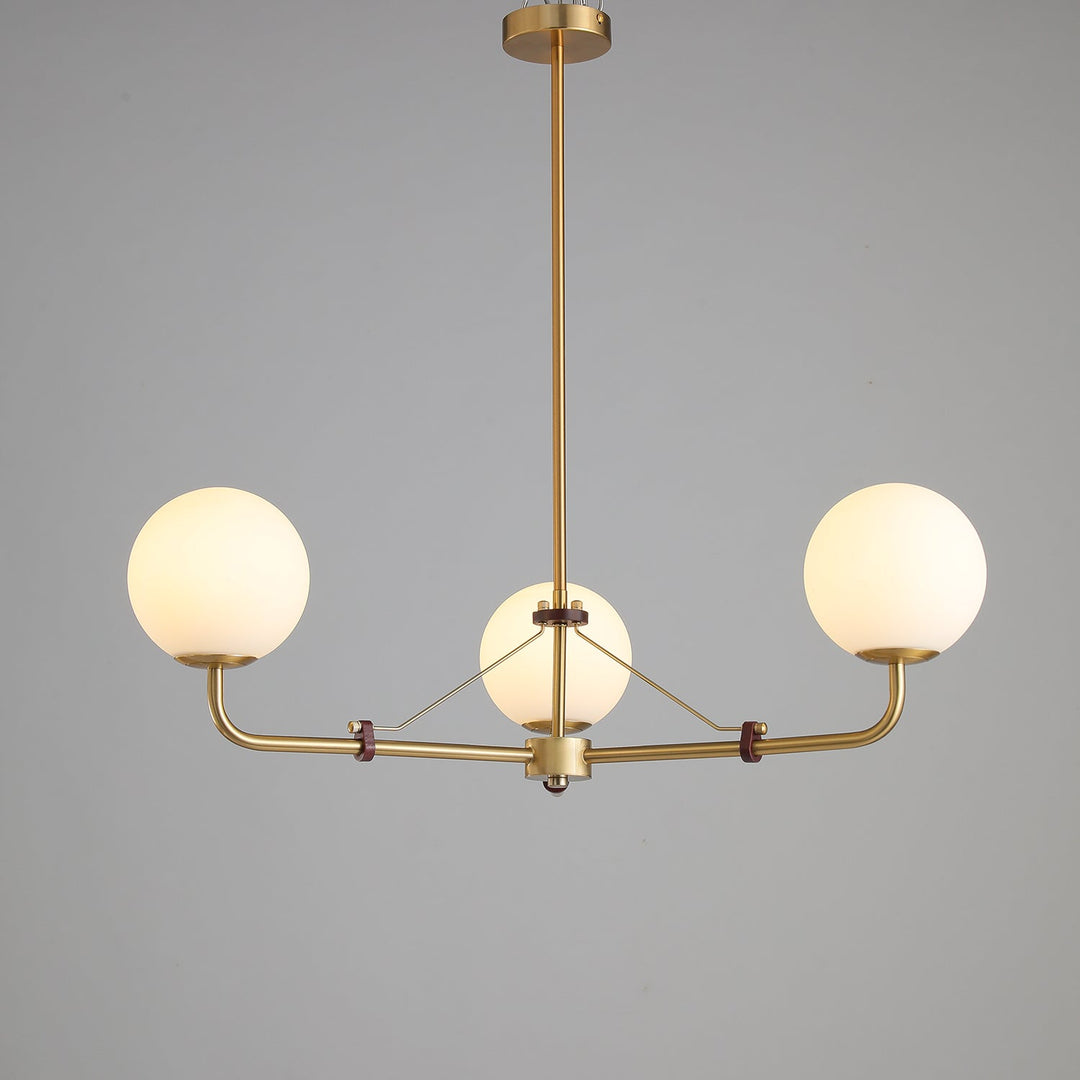 Oriarelle lampadario ottone sfera Savanna elegante