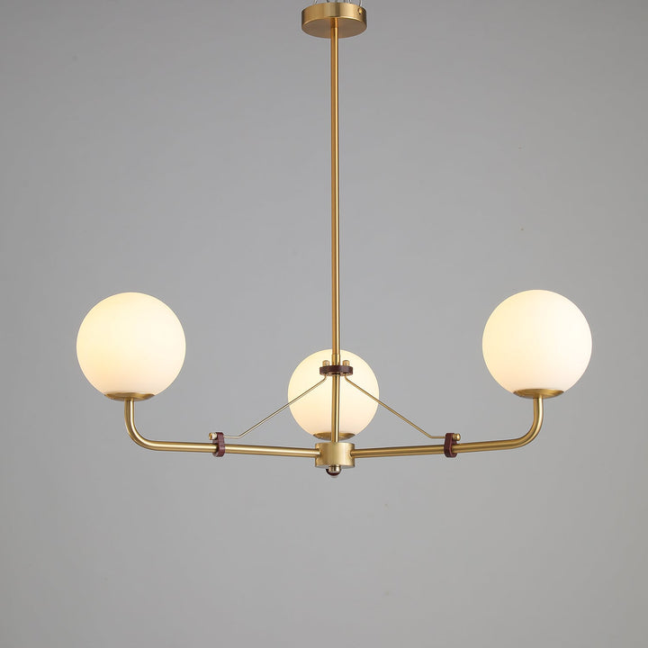 Oriarelle lampadario ottone sfera Savanna elegante