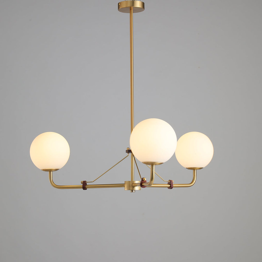 Oriarelle lampadario ottone sfera Savanna elegante