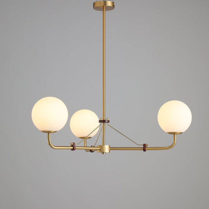 Oriarelle lampadario ottone sfera Savanna elegante