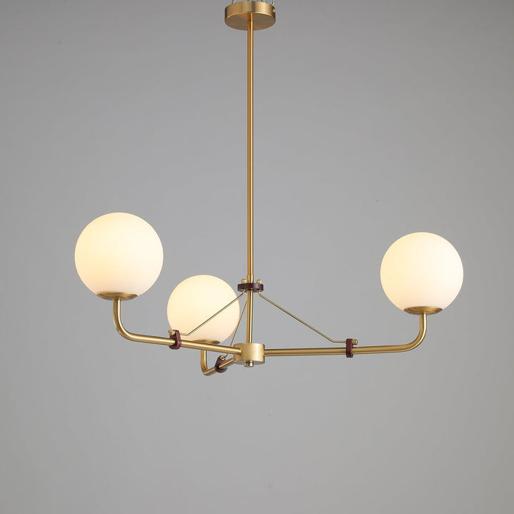 Oriarelle lampadario ottone sfera Savanna elegante
