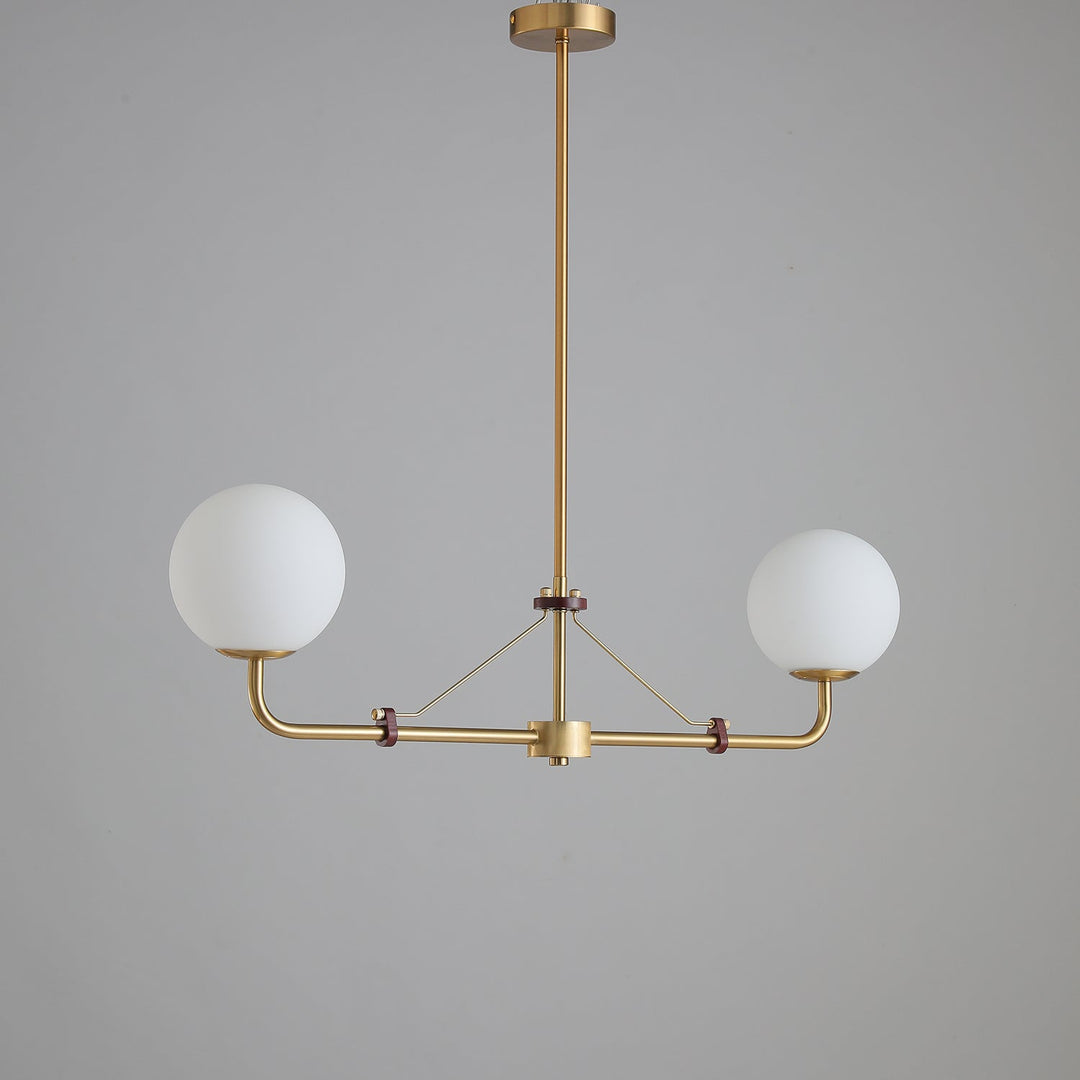 Oriarelle lampadario ottone sfera Savanna elegante