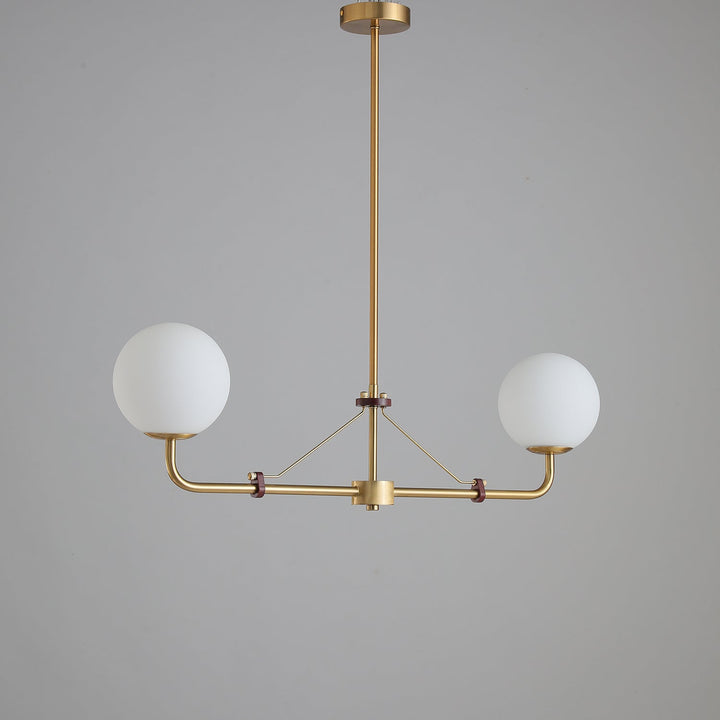 Oriarelle lampadario ottone sfera Savanna elegante