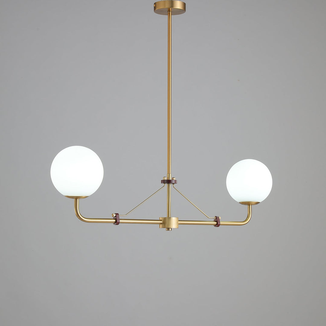 Oriarelle lampadario ottone sfera Savanna elegante