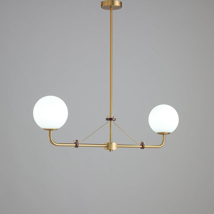 Oriarelle lampadario ottone sfera Savanna elegante