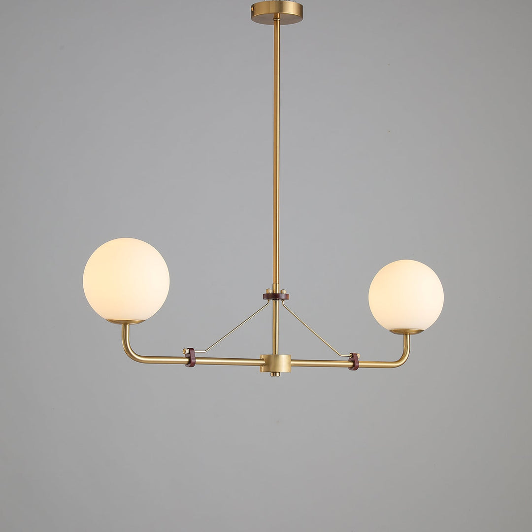 Oriarelle lampadario ottone sfera Savanna elegante