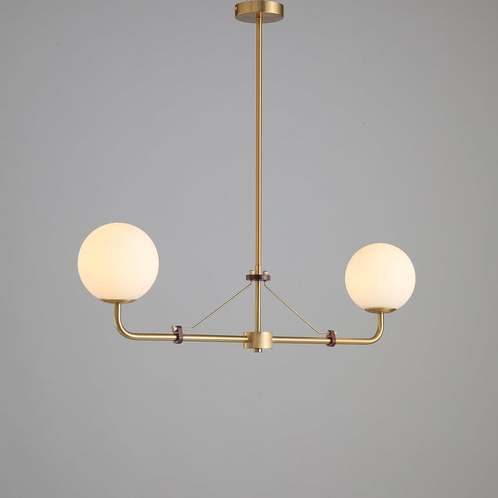 Oriarelle lampadario ottone sfera Savanna elegante