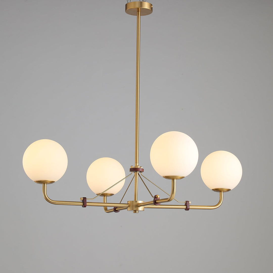 Oriarelle lampadario ottone sfera Savanna elegante