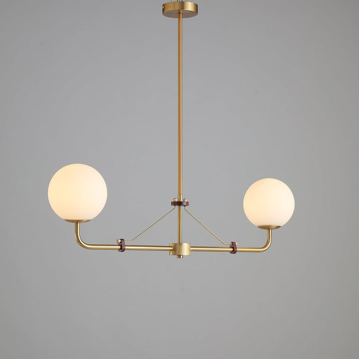 Oriarelle lampadario ottone sfera Savanna elegante