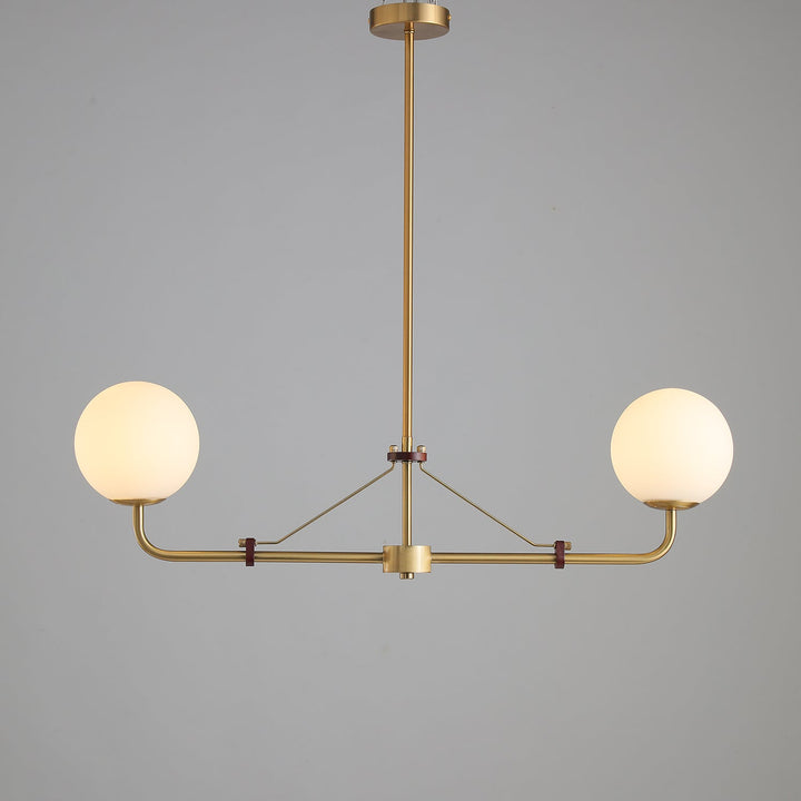 Oriarelle lampadario ottone sfera Savanna elegante