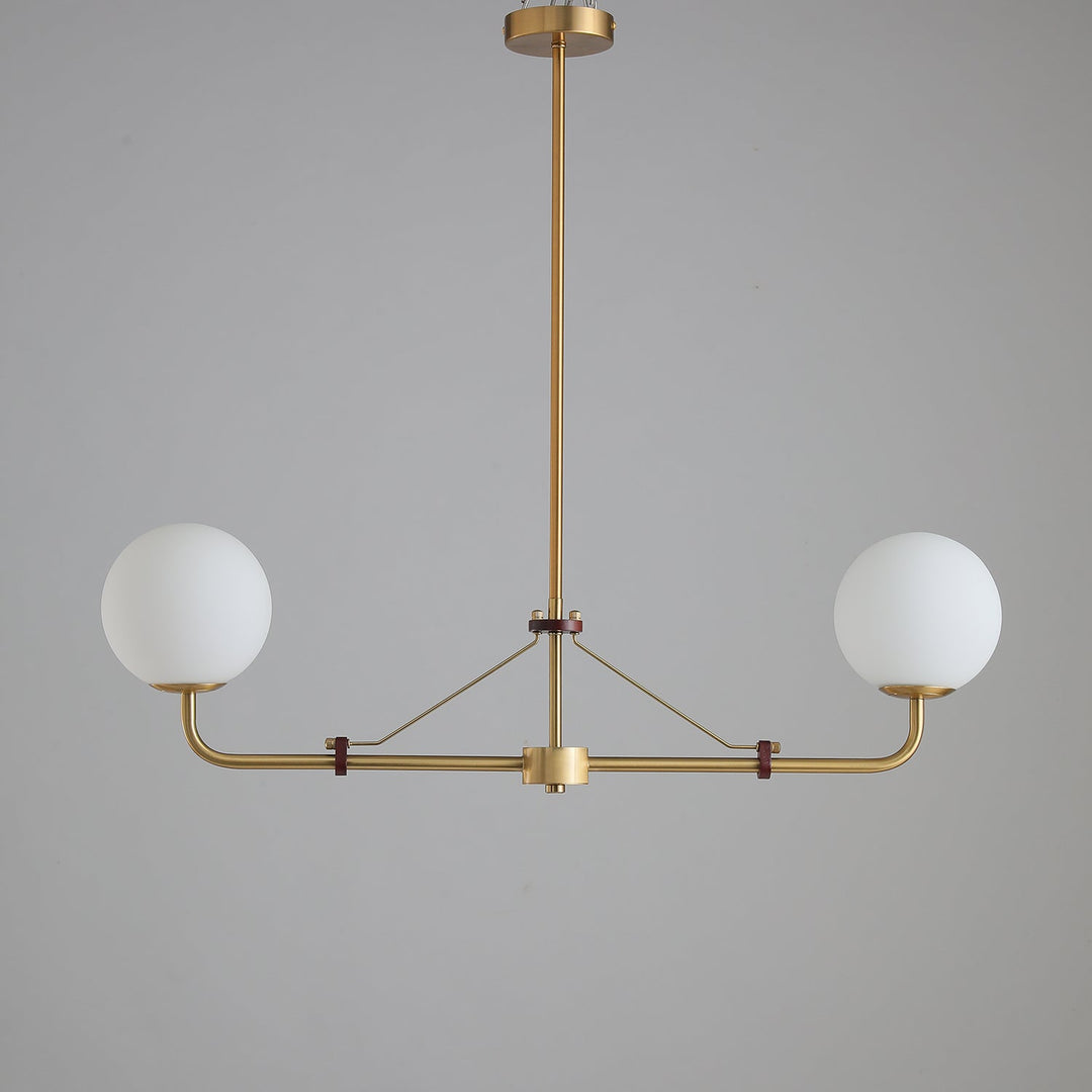 Oriarelle lampadario ottone sfera Savanna elegante