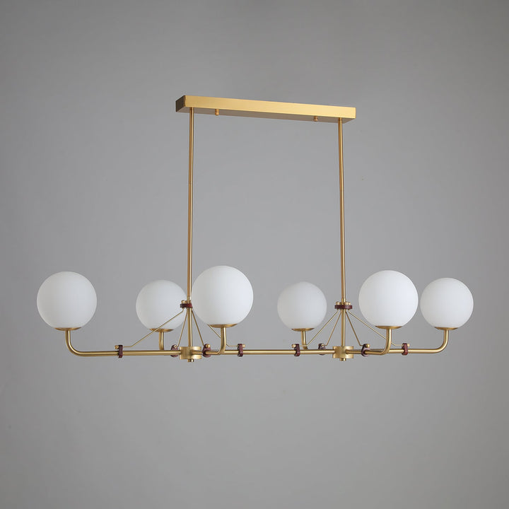 Oriarelle lampadario ottone sfera Savanna elegante