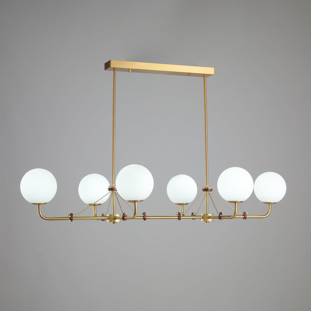Oriarelle lampadario ottone sfera Savanna elegante