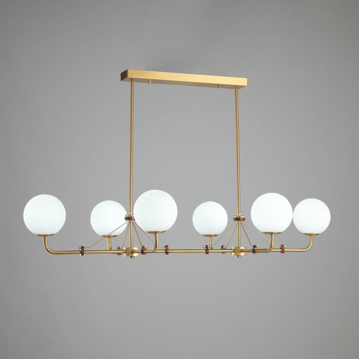 Oriarelle lampadario ottone sfera Savanna elegante