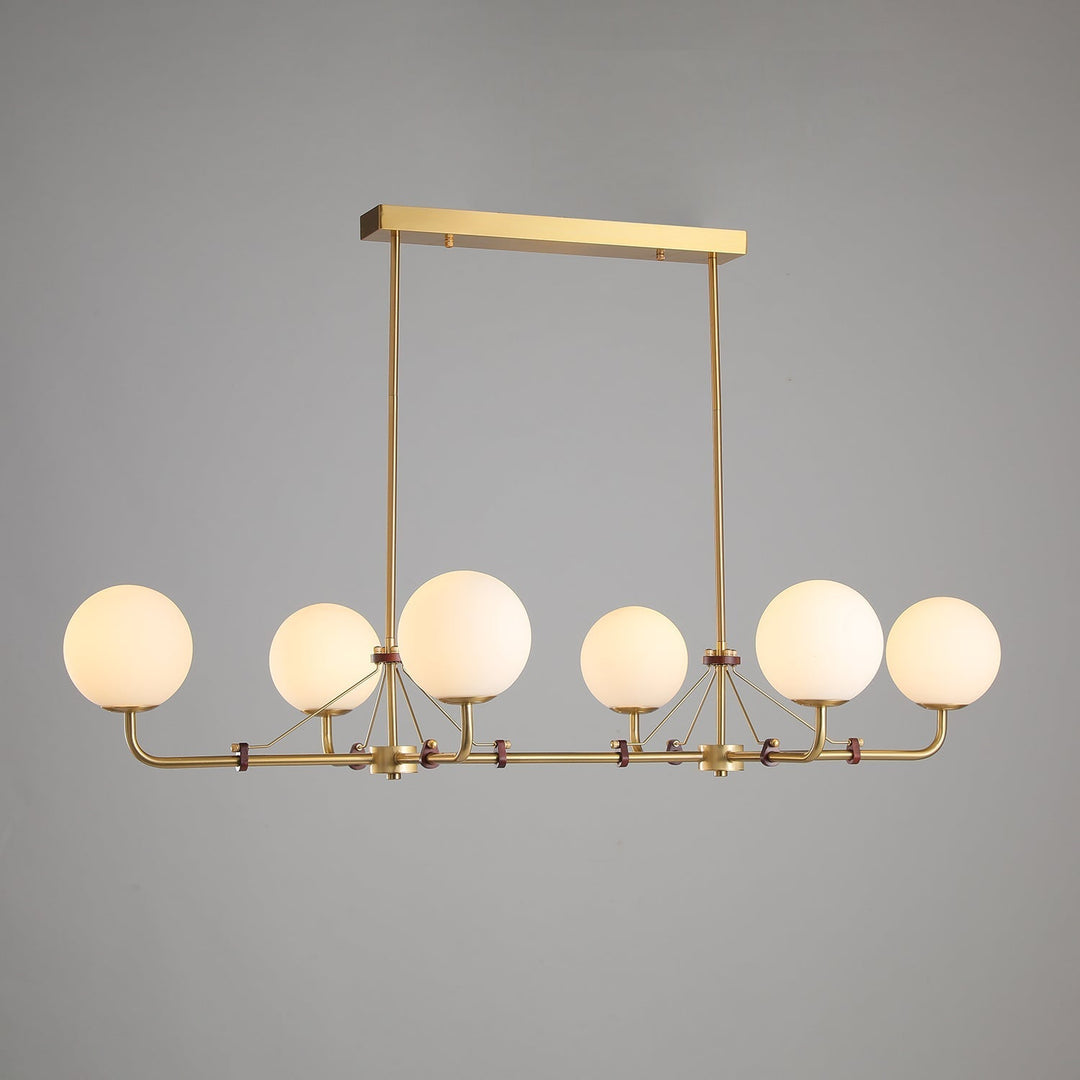 Oriarelle lampadario ottone sfera Savanna elegante