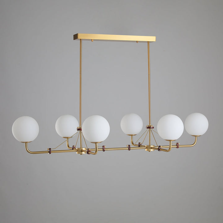 Oriarelle lampadario ottone sfera Savanna elegante
