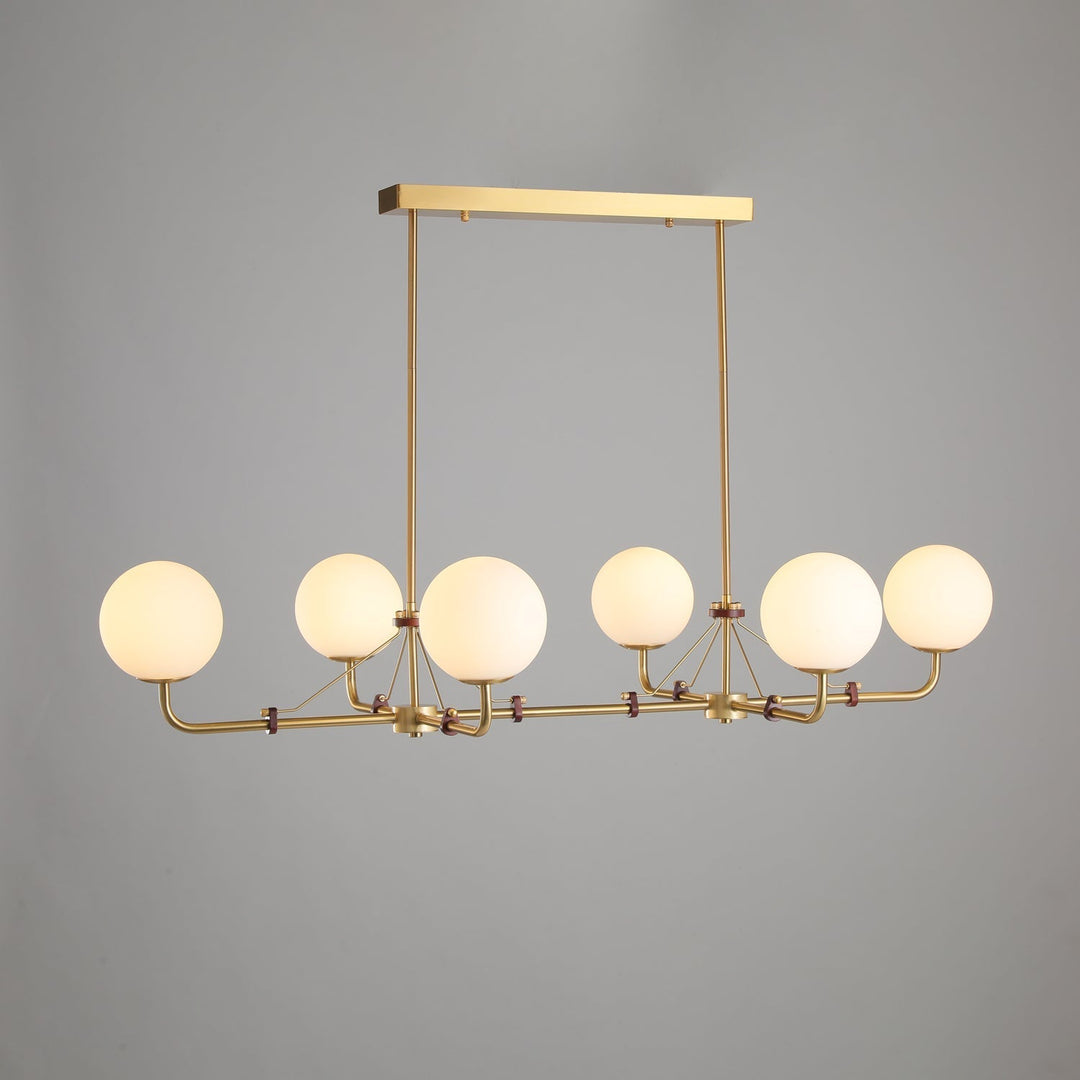 Oriarelle lampadario ottone sfera Savanna elegante