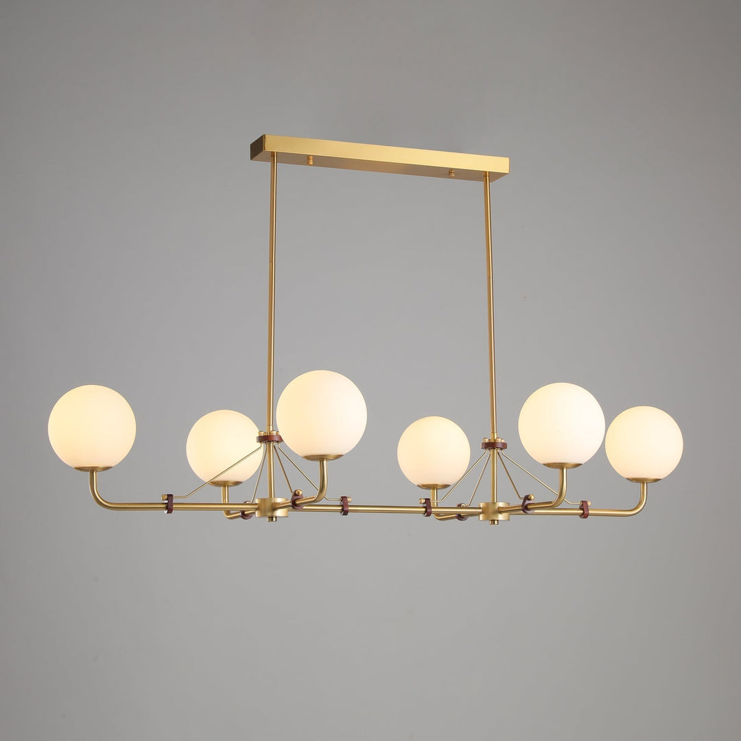Oriarelle lampadario ottone sfera Savanna elegante
