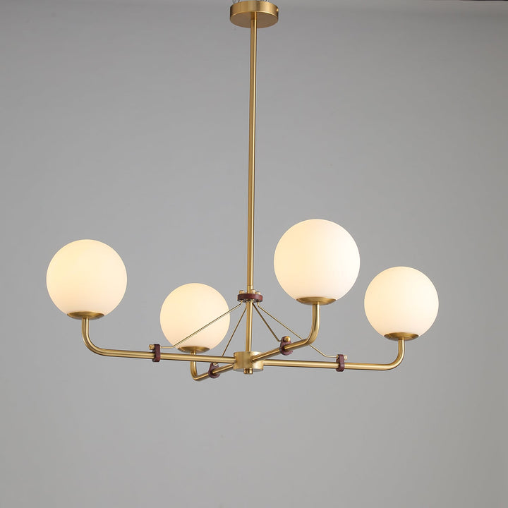 Oriarelle lampadario ottone sfera Savanna elegante