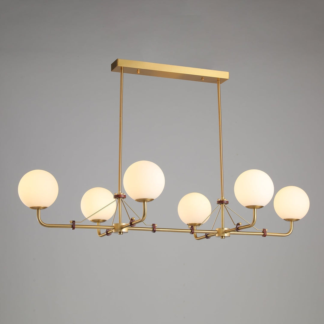 Oriarelle lampadario ottone sfera Savanna elegante