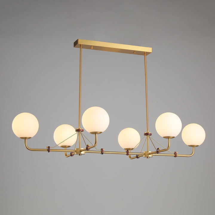 Oriarelle lampadario ottone sfera Savanna elegante