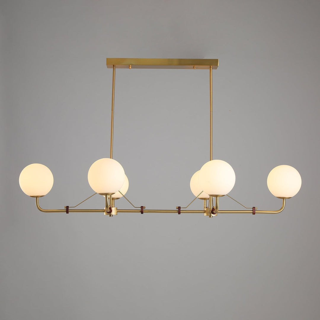 Oriarelle lampadario ottone sfera Savanna elegante