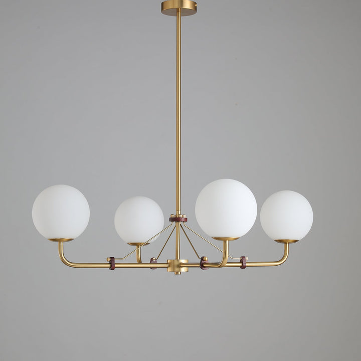 Oriarelle lampadario ottone sfera Savanna elegante