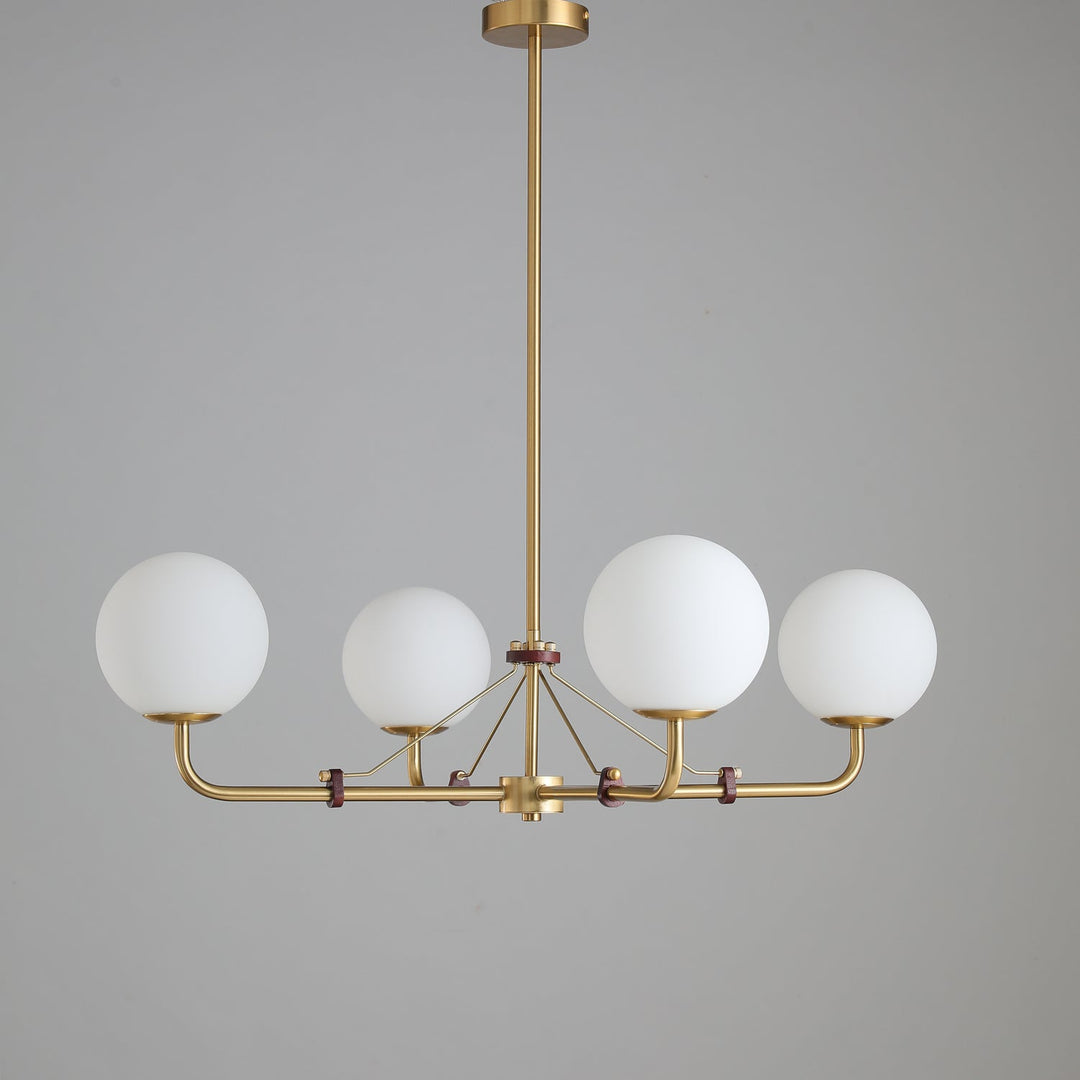Oriarelle lampadario ottone sfera Savanna elegante
