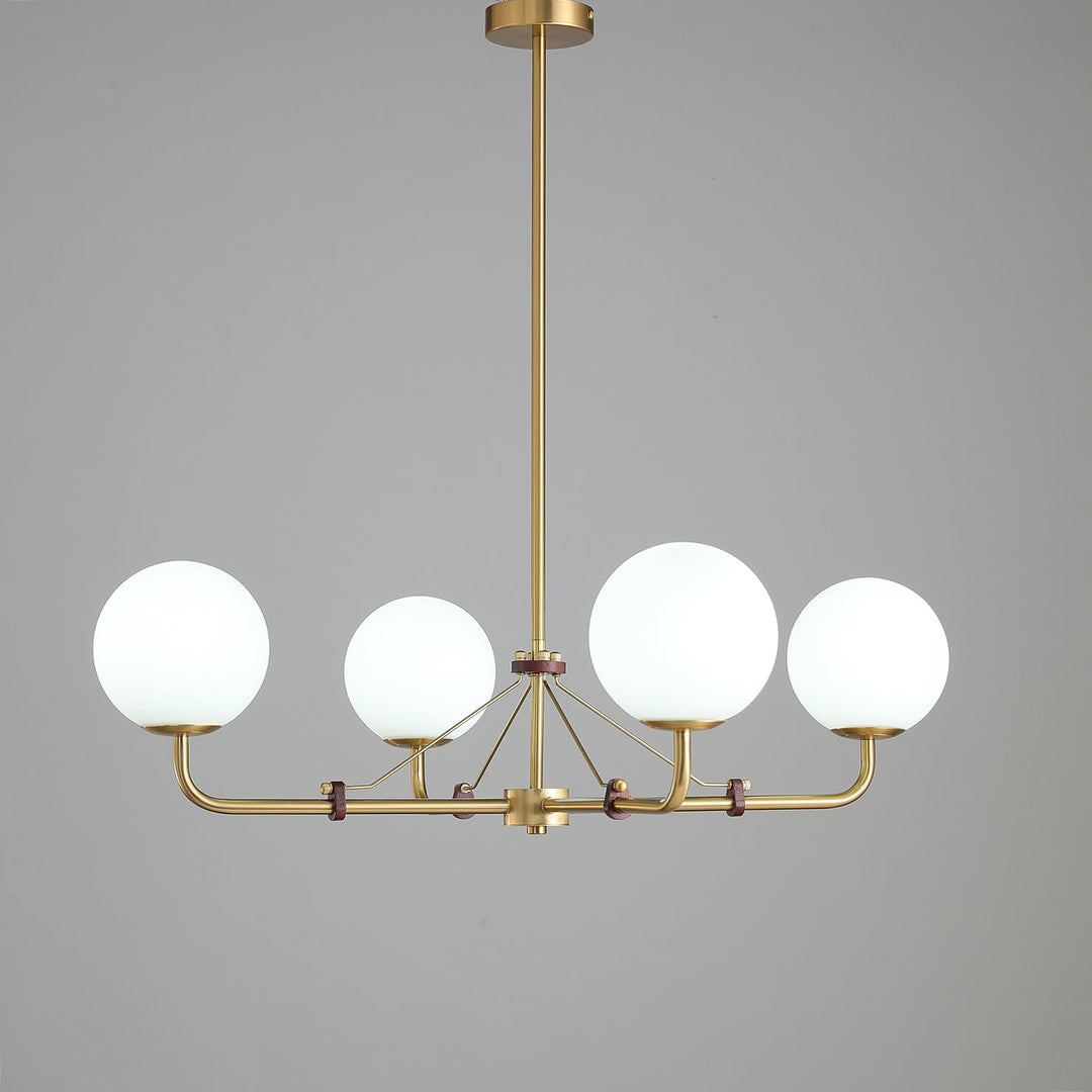Oriarelle lampadario ottone sfera Savanna elegante