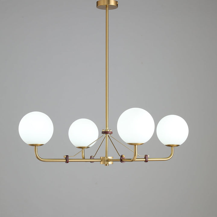 Oriarelle lampadario ottone sfera Savanna elegante