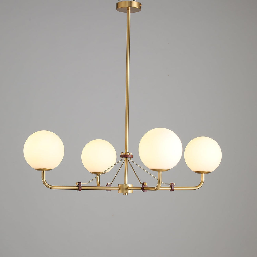 Oriarelle lampadario ottone sfera Savanna elegante
