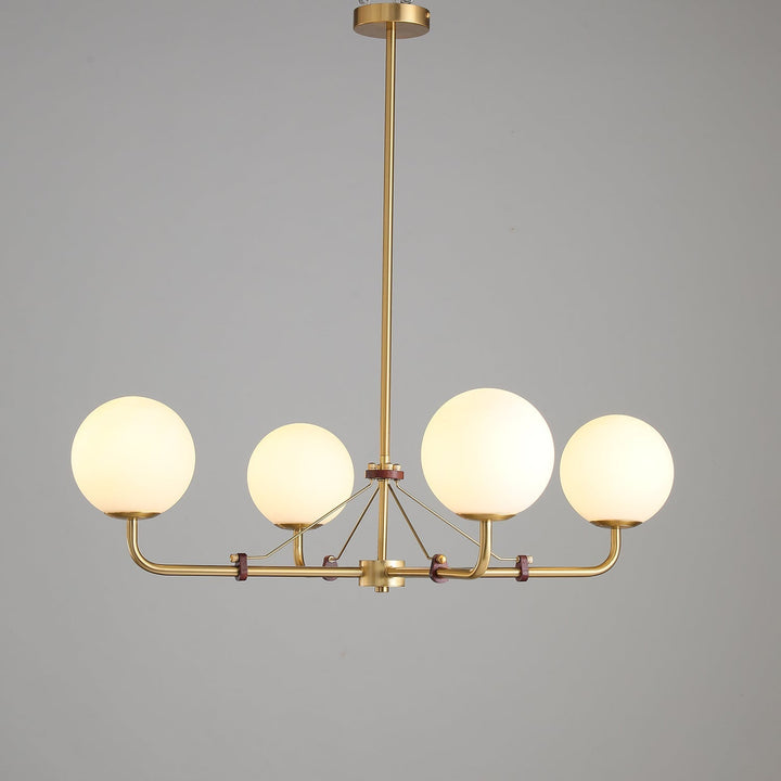 Oriarelle lampadario ottone sfera Savanna elegante