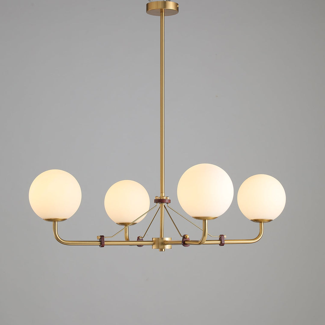 Oriarelle lampadario ottone sfera Savanna elegante