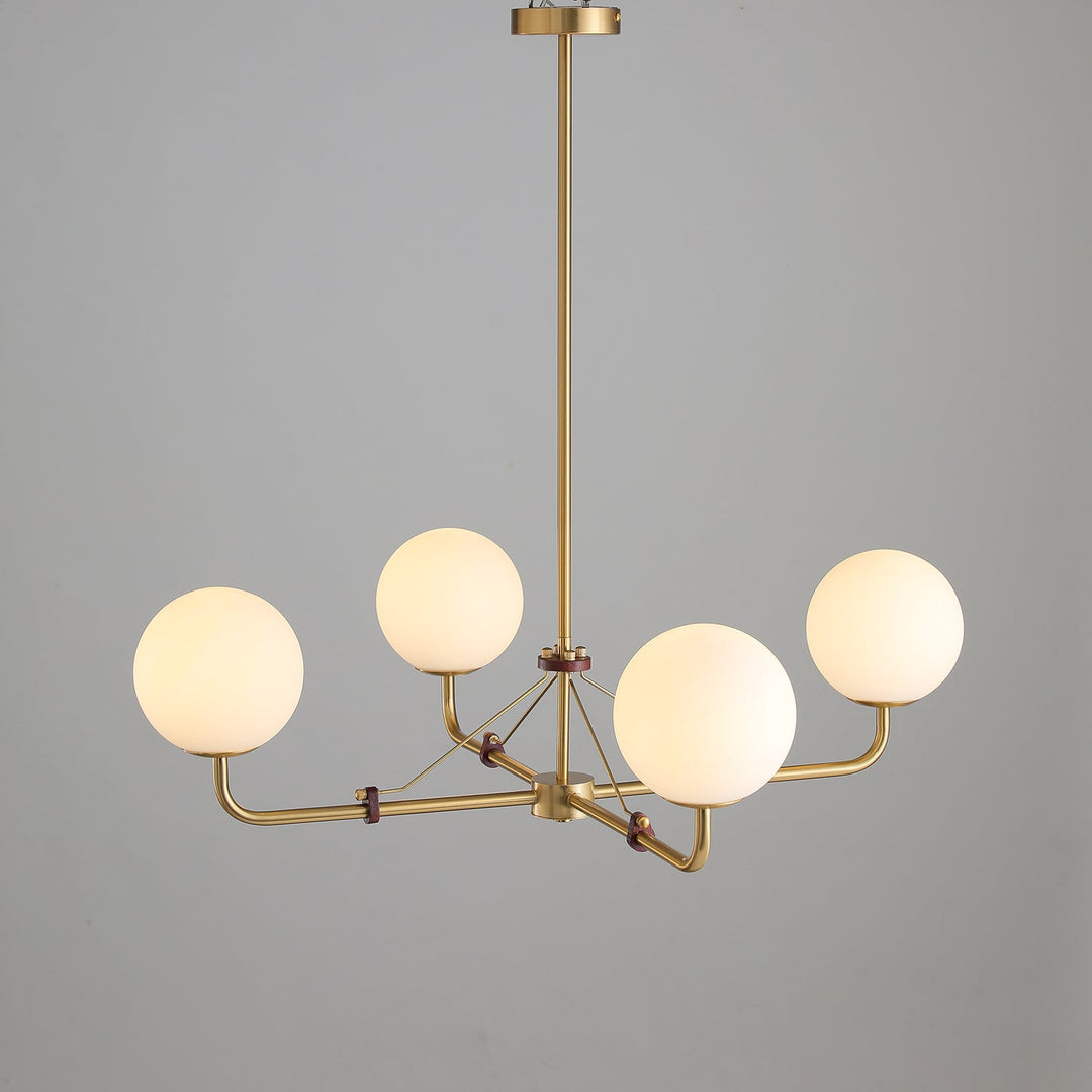 Oriarelle lampadario ottone sfera Savanna elegante