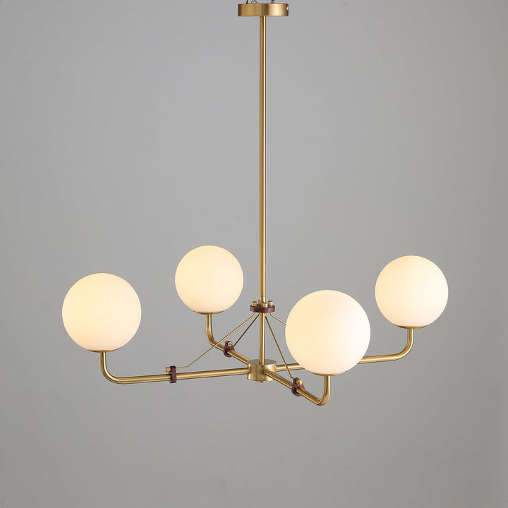 Oriarelle lampadario ottone sfera Savanna elegante