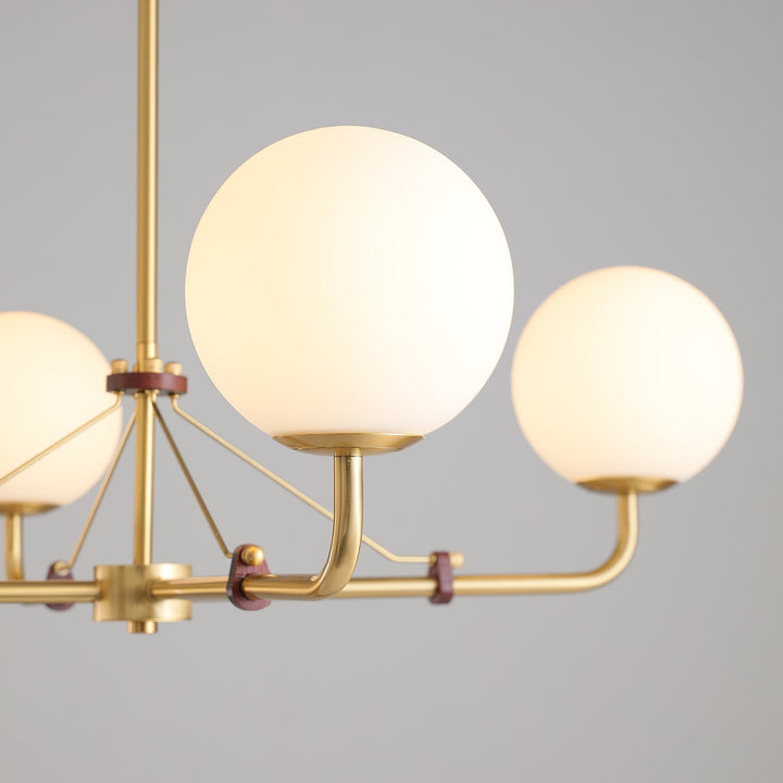 Oriarelle lampadario ottone sfera Savanna elegante