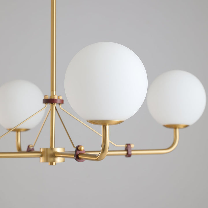 Oriarelle lampadario ottone sfera Savanna elegante