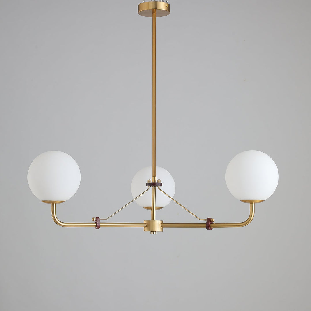 Oriarelle lampadario ottone sfera Savanna elegante