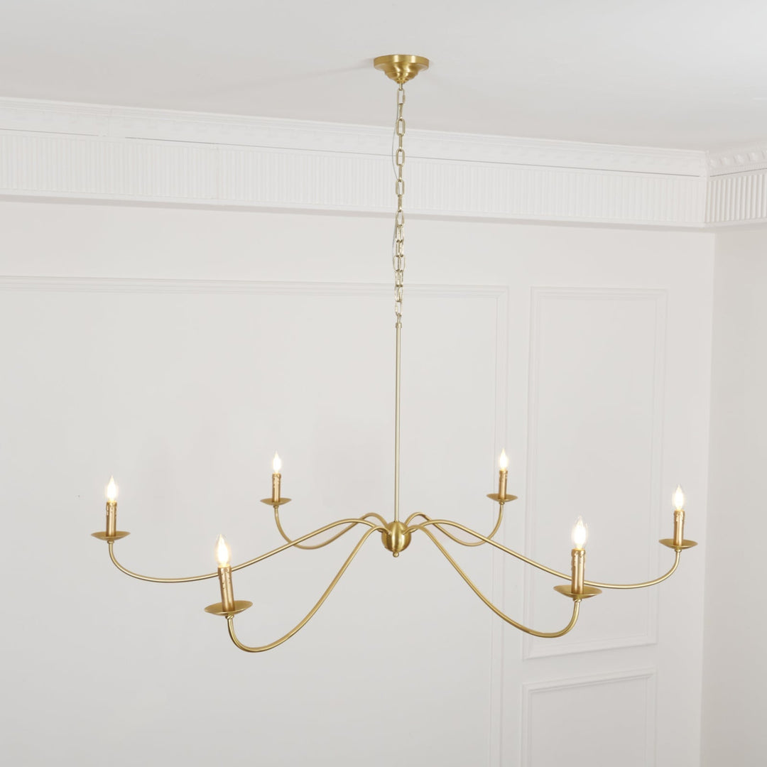 Silva Lampadario ad Arco Stile Candela Rustico