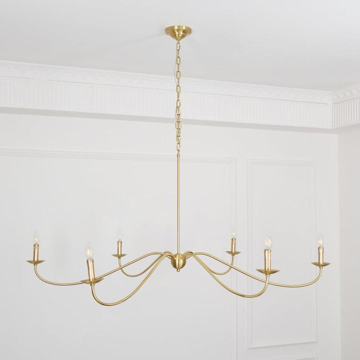 Silva Lampadario ad Arco Stile Candela Rustico