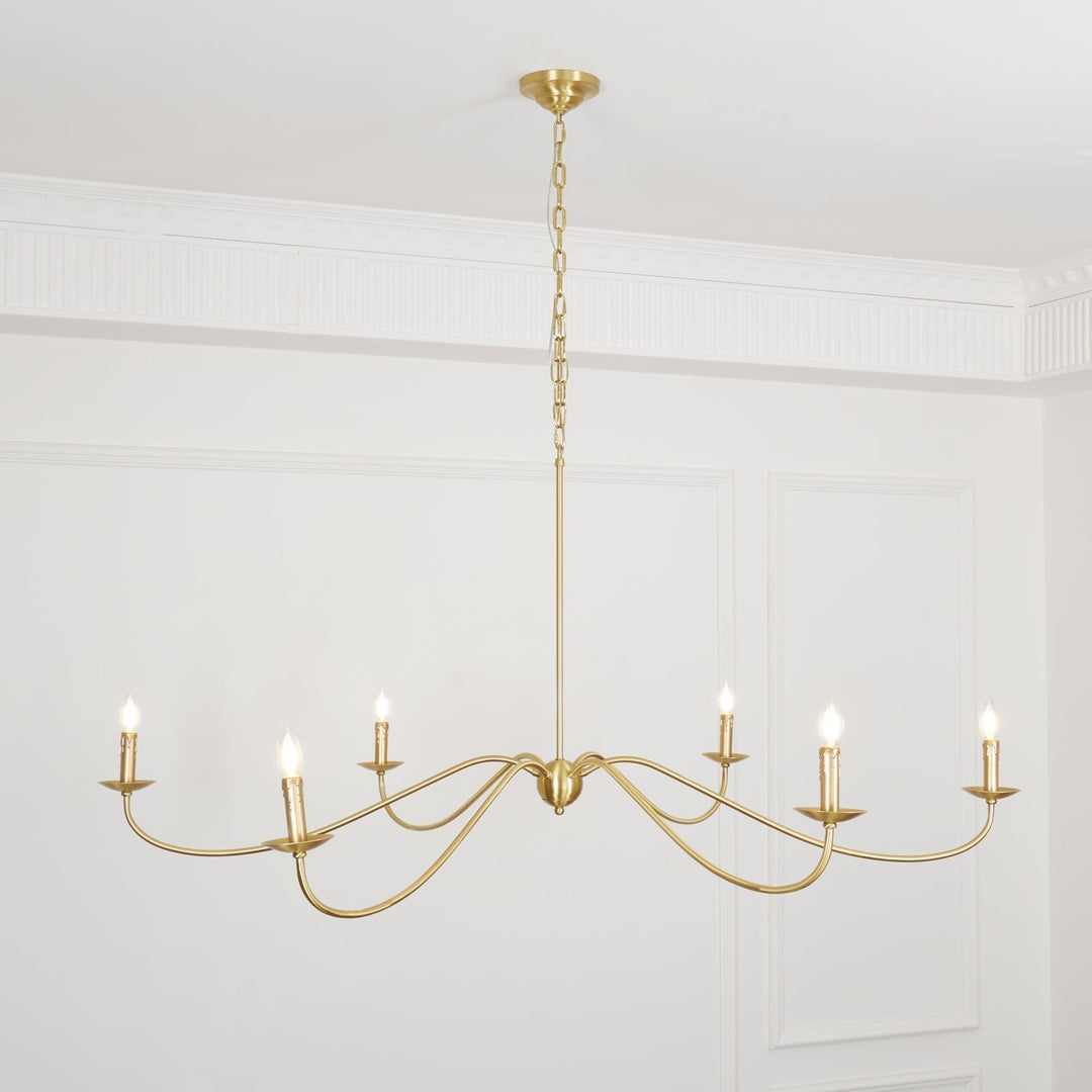 Silva Lampadario ad Arco Stile Candela Rustico