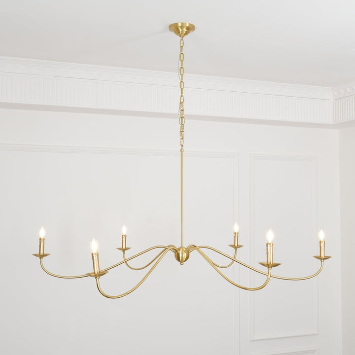 Silva Lampadario ad Arco Stile Candela Rustico