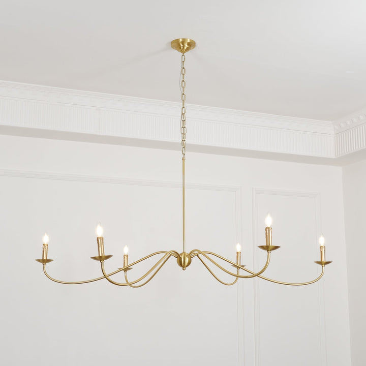 Silva Lampadario ad Arco Stile Candela Rustico