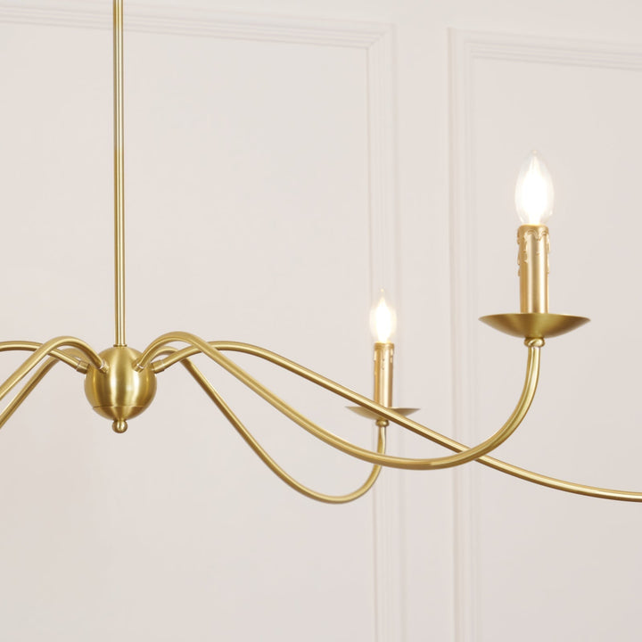 Silva Lampadario ad Arco Stile Candela Rustico
