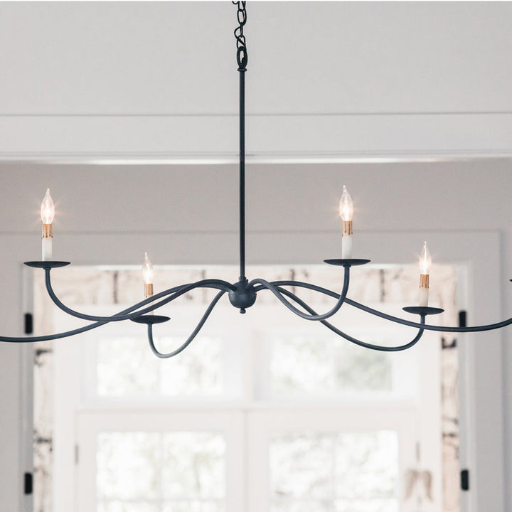 Silva Lampadario ad Arco Stile Candela Rustico