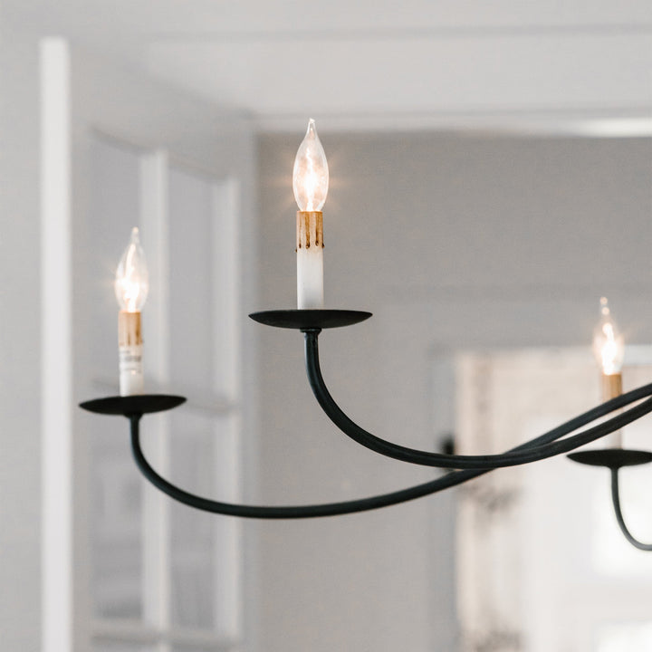 Silva Lampadario ad Arco Stile Candela Rustico