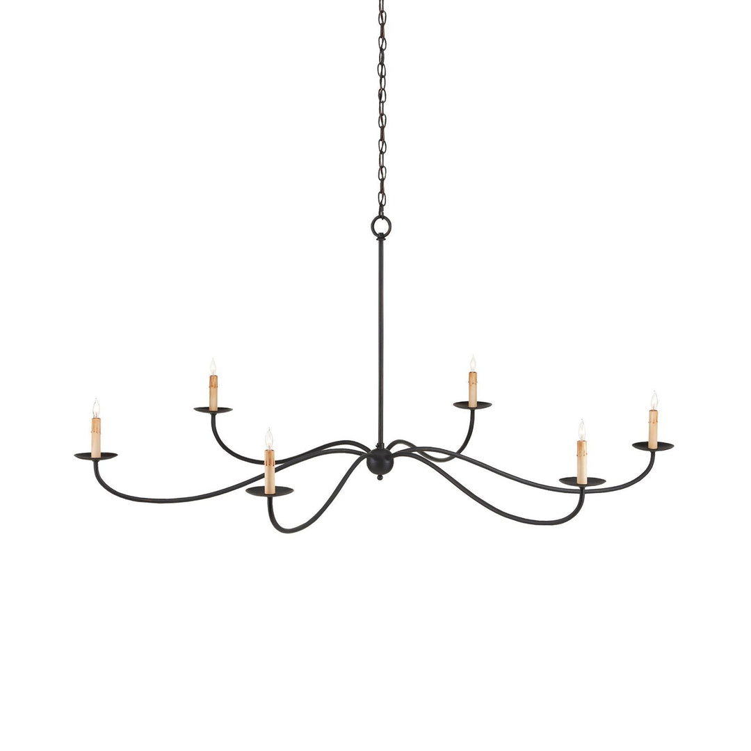 Silva Lampadario ad Arco Stile Candela Rustico