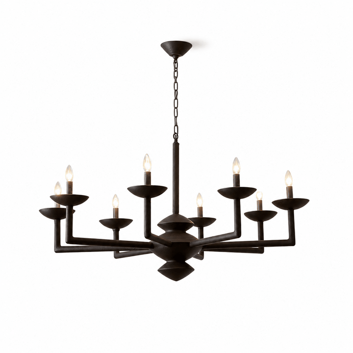Sculptural lampadario in composito di gesso