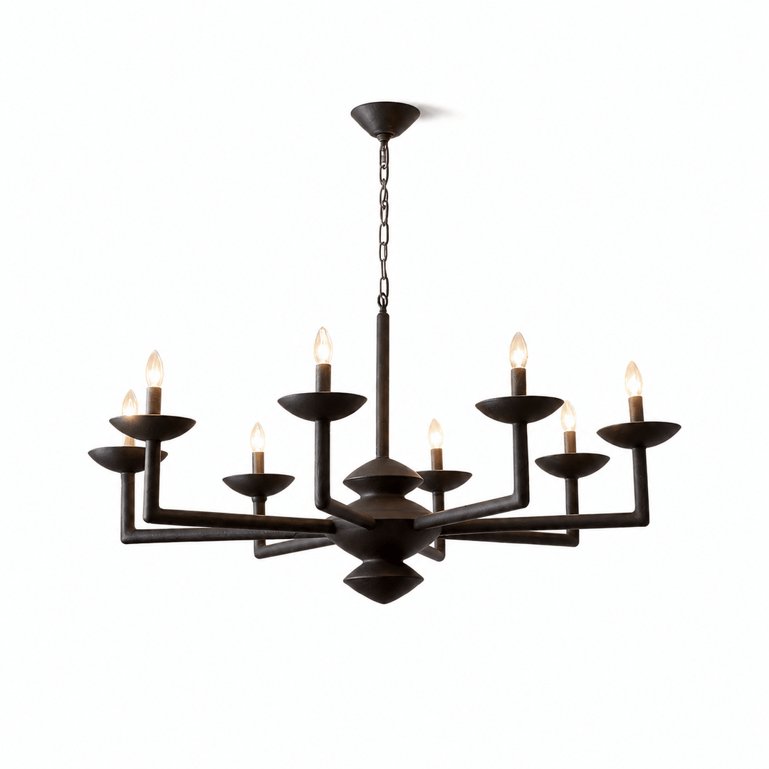 Sculptural lampadario in composito di gesso