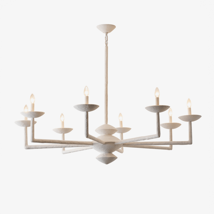 Sculptural lampadario in composito di gesso